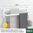 Axyaa Wall-mounted Triple-layer Towel Holder for Bathroom Storage