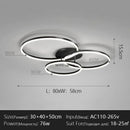Axyaa Nordic LED Ceiling Light | Modern Minimalist Iron Chandelier for Living Room