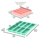Axyaa Silicone Ice Stick Mold Tray with Lid for Tumbler Cup - Set of 2