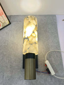 Axyaa Marble Wall Lamp - Elegant LED Copper Sconce for Home Decor