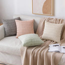 White Green Corduroy Cushion Cover 45x45, Modern Home Decor for Sofa, Axyaa Brand