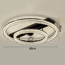 Axyaa Ceiling Fan with LED Light & Remote Control, Modern Foldable Bedroom & Living Room Lighting