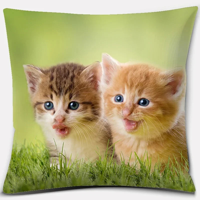 Cute Cat Series Pillowcase for Home Decor by Axyaa