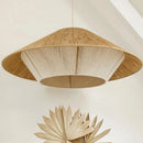 Axyaa Rustic Hemp Rope Rattan Weave LED Chandelier Pendant Light