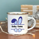 Axyaa Kids Bunny Enamel Mug - Personalized Easter Gift - Cocoa & Juice Cup