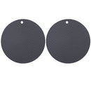 Axyaa Silicone Coasters Set - Heat Resistant & Nonslip Multifunction Kitchen Accessories