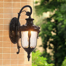 Axyaa Europe Villa Outdoor Sconce Lamp | Vintage E27 Wall Light Waterproof Rustic Garden Porch Light