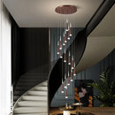 Axya Modern LED Stair Chandelier for Home Decor and Interior Lighting