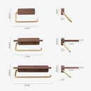 Axya Wall-mounted Brass Toilet Paper Towel Holder Rack