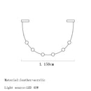 Axyaa Leather LED Pendant Chandelier for Modern Living Room & Dining Area
