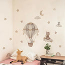 Axyaa Cartoon Hot Air Balloon Wall Stickers for Kids Bedroom Decor