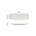 Axyaa Rock Texture Ceramic Sushi Dessert Plate Set for Molecular Cuisine Restaurant