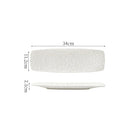 Axyaa Rock Texture Ceramic Sushi Dessert Plate Set for Molecular Cuisine Restaurant