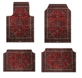 Axyaa Bohemian Style Car Foot Mat Home Rug Set Anti-slip American Retro Rugs