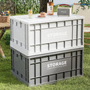 Axyaa Foldable Plastic Outdoor Storage Box for Tools, Camping, Clothes, and Toys
