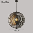 Axyaa Deformation Moon Chandelier: Nordic Style LED Pendant Light