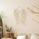 Axyaa Angel Wings Macrame Dream Catcher Wall Hanging - Boho Home Decor