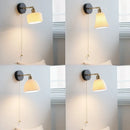 Axyaa Ceramic LED Wall Sconce Lights Bedroom Decoration Modern Nordic Decor Wall Lamp