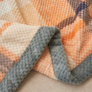 Axyaa King Size Plaid Coral Fleece Blanket Set for Autumn Winter Luxe Comfort