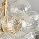Axyaa Nordic Glass Bubble Chandelier LED Ceiling Light