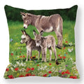 Axyaa Santa Print Pillowcase for Christmas and New Year Decor