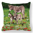 Axyaa Santa Print Pillowcase for Christmas and New Year Decor