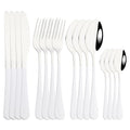 Axyaa 16-Piece Pink Gold Stainless Steel Cutlery Set - Dinnerware Flatware Tableware Kit