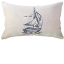 Blue Compass Pattern Decorative Pillowcase 40X60cm - Axyaa Brand
