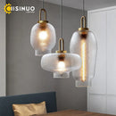 Axyaa Modern Glass Pendant Lamp for Living Room Restaurant Bar Decor