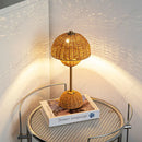 Axyaa Rattan Flower Bud Lamp USB DC Powered LED Desk Light
