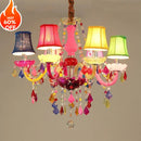 Axyaa Colorful Crystal Chandelier for Children's Room