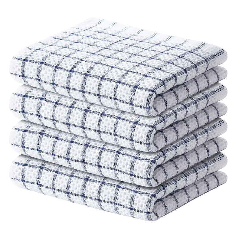Axyaa Cotton Dishcloth Kitchen Towel Set Super Absorbent Home Cleaning Cloths