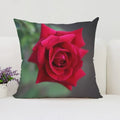 Axyaa Velvet Floral Pillow Covers for Home Decor and Sofa, 50x50 Throw Pillowcases