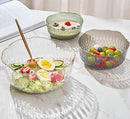 Axyaa Large Salad & Fruit Plate Set in Transparent Household Bowl