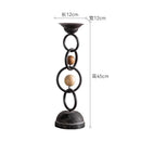 Wrought Iron Candle Holder for Home Decor by Axyaa - Rustic Style Ornament
