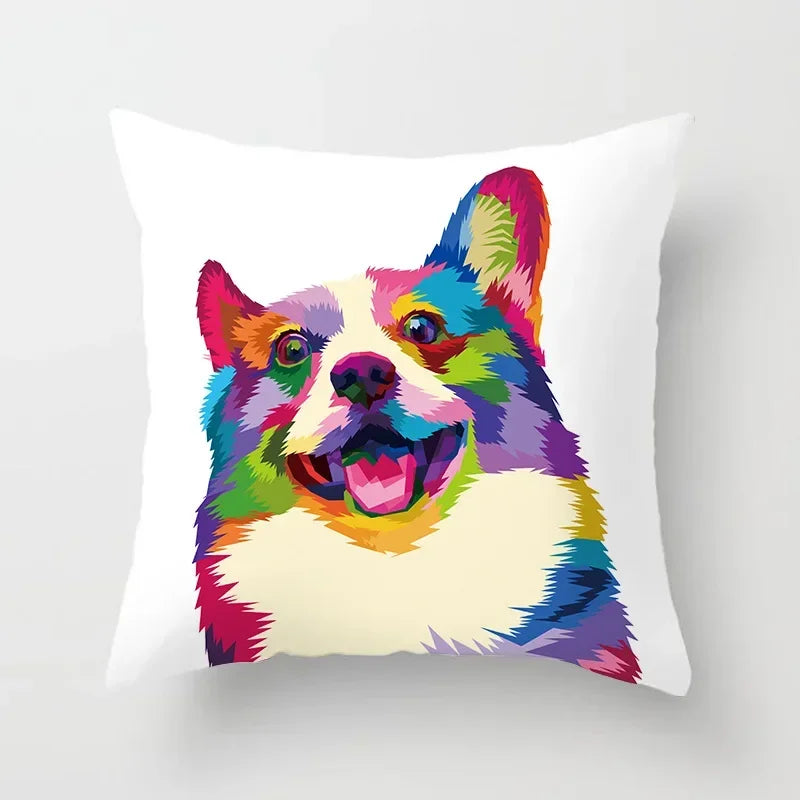 Axyaa Abstract Animal Pattern Pillowcase 45*45cm