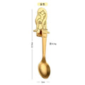 Axyaa Titanium Love Spoon: Creative 304 Stainless Steel Coffee Spoon for Mug
