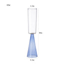 Axyaa 225ml Two Tone Glass Goblet Set Champagne Flute Cone Shape Base