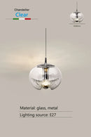 Axyaa Handblown Glass Wave Texture Wall Sconce with E27 Socket