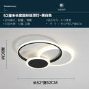 Axyaa LED Ceiling Light Fixture with Remote Control, Modern Metal Acrylic Design