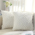 Axyaa Soft Plush Cushion Cover 45x45, Luxury Decorative Pillowcase for Living Room