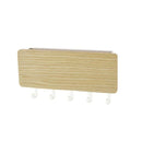 Bamboo Key Hanger Holder Wall Organizer Key Rack Hooks Coat Hanger by Axyaa