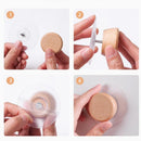 Axyaa Wooden Hook: Self-adhesive Simple Wall Hanger for Bathroom, Bedroom, Towels, Keys