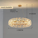 Axyaa Sun Flower Crystal Chandeliers: LED Pendant Lighting for Home Decor