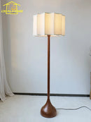 Axyaa Solid Wood Floor Lamp LED E27 Zen Art Decorative Standing Lamp