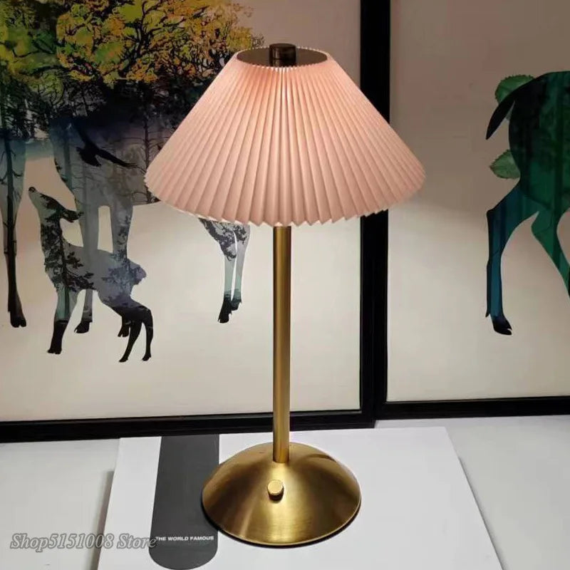 Dimmable LED Mushroom Table Lamp for Coffee Restaurant Bedroom by Axyaa