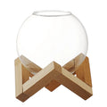 Axyaa Wooden Frame Glass Ball Cup: Unique Personalized Cocktail Glass for Drinks