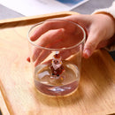 Axyaa Christmas Tree Glass Cup: Festive 3D Tree Mug for Coffee, Wine, Juice, or Milk