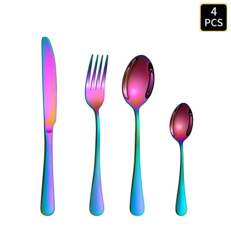 Axyaa 1010 Round Handle Cutlery Set - Ideal for Wedding, Party, Hotel