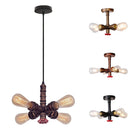 Axyaa Industrial Pipe Ceiling Light with 4 Lights